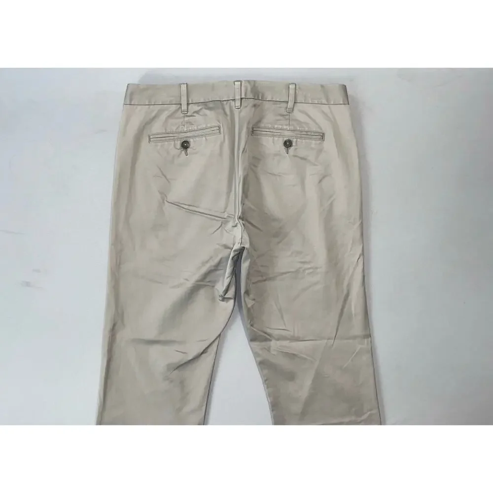 Bonobos Weekday Warriors Slim Fit Friday Gray Cotton Dress Pants. Men's 32X27.